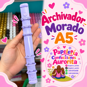 Archivador A5 morado