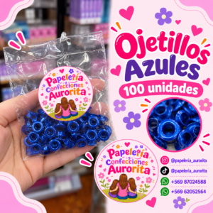 Ojetillos azules (100 unidades)