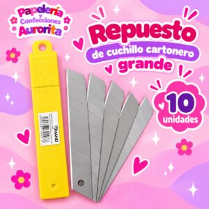 Repuesto cuchillo cartonero (10 unidades)